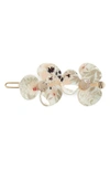 ALEXANDRE DE PARIS JOLI CAMELIA FLOWER SIDE BARRETTE,ATB-1873-66 S