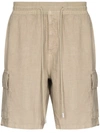 Vilebrequin Baie Linen Bermuda Shorts In Neutrals