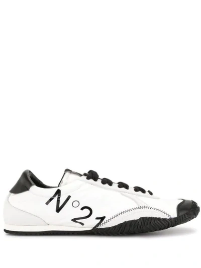 N°21 Logo Print Low-top Sneakers In White