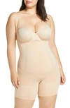 SPANXR ONCORE OPEN-BUST MID-THIGH BODYSUIT,10130P