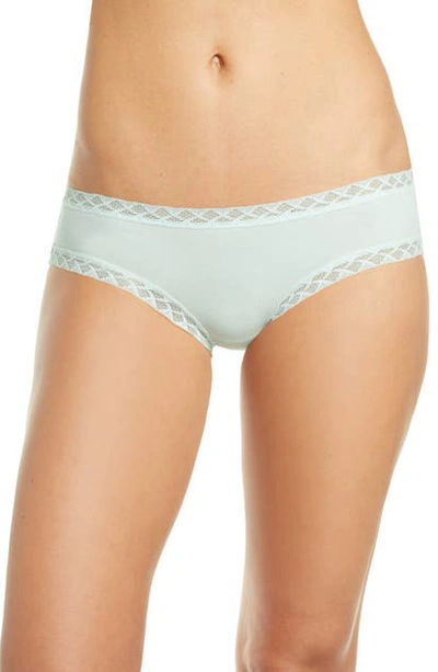 Natori Bliss Cotton Girl Briefs In Fresh Mint