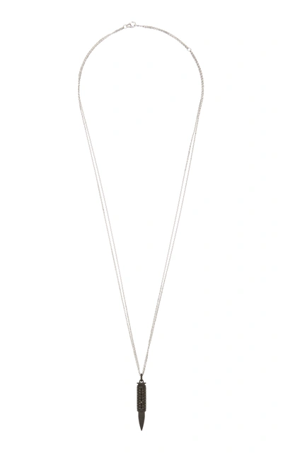 Akillis Titanium Diamond Necklace In Black