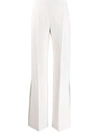 MAX MARA SIDE SLITS FLARED TROUSERS