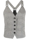 MAX MARA ARLEY MENZIES CHECK WAISTCOAT