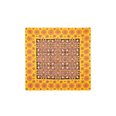 La Doublej Printed Scarf In Yellow