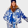 La Doublej X Mantero Cortina Marea Blu Print Jacket In Marea Blu