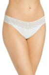 Natori Bliss Perfection Thong In Lead/ Fresh Mint