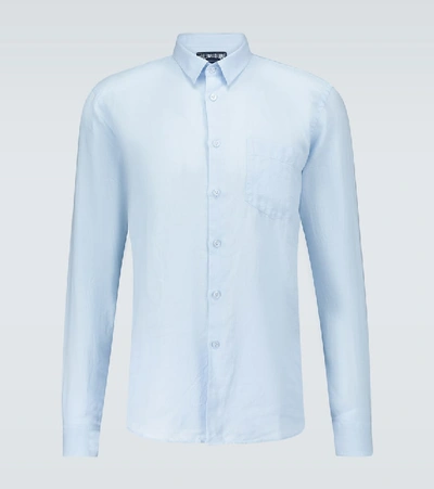 VILEBREQUIN CAROUBIS LINEN SHIRT,P00492556