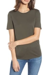 Ag Gray Boyfriend Tee In Ash Green