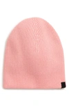 Rag & Bone Ace Reversible Cashmere Beanie In Pink Rose