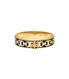 Tory Burch Kira Enameled Bracelet In Tory Gold/pine/new Ivory