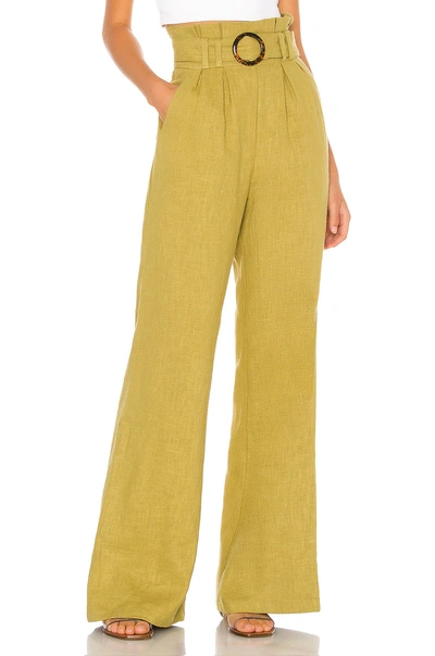 Lovers & Friends Grant Trouser In Sage Green
