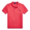 Ralph Lauren Kids' Cotton Mesh Polo Shirt In Sunrise Red