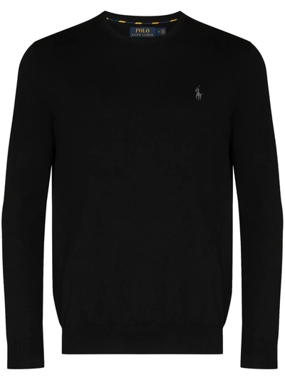 POLO RALPH LAUREN LOGO EMBROIDERY CREW JUMPER