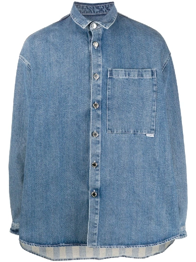 Sunnei Denim Over Shirt In Blue