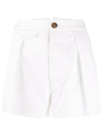 Dsquared2 Micro Pleated Detail Shorts In White