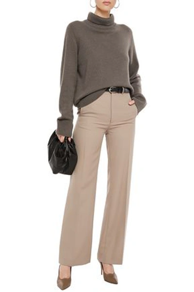 The Row Milina Wool And Cashmere-blend Turtleneck Sweater In Derby Grey