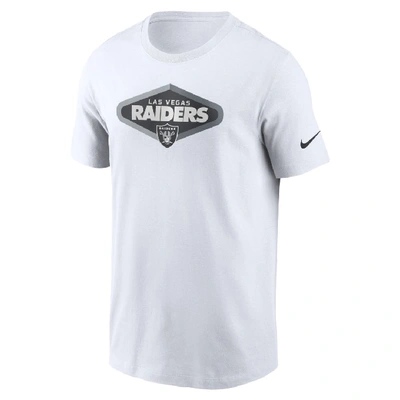 Nike Signage Essential (nfl Las Vegas Raiders) Men's T-shirt (white) - Clearance Sale In White