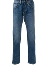 NINE IN THE MORNING MID-RISE SLIM FIT FADED EFFECT JEANS