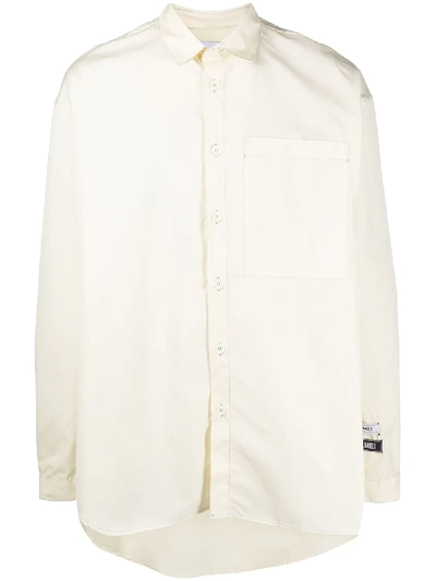 Sunnei Oversized Plain Shirt In Neutrals