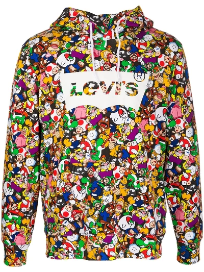 Levi s X Super Mario Graphic Hoodie In Black ModeSens GB