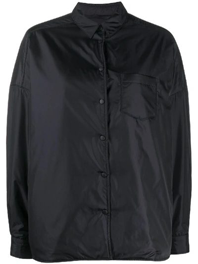 Aspesi Chest-pocket Bomber Jacket In Black