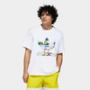 ADIDAS ORIGINALS ADIDAS MEN'S ORIGINALS PRIDE FLAG FILL T-SHIRT,5620231