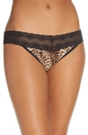 Natori Bliss Perfection Thong In Leopard Print