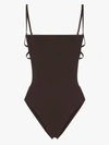 ANEMONE BROWN CAGE SWIMSUIT,ANECAGE1SESP15078240
