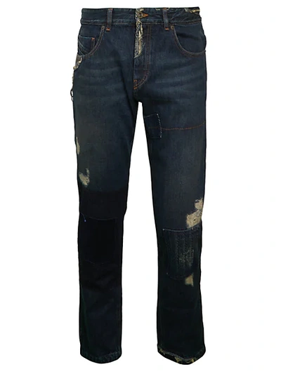 Diesel Type 2872 Distressed Straight Jeans In Denim