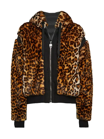 Giambattista Valli Reversible Leopard-print Faux Fur Down Jacket