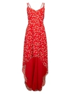 Alexia Admor Floral High-low Maxi Dress In Red Ditzy