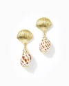 LILLY PULITZER SHELL SEARCH EARRINGS,005722