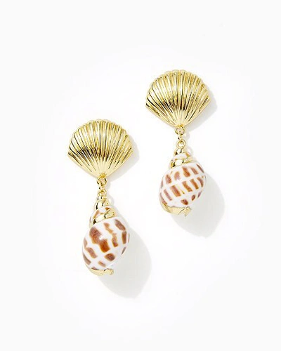 Lilly Pulitzer Shell Search Earrings In Natural