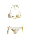 ZIMMERMANN Amelie Two-Piece Floral Triangle Bikini Set
