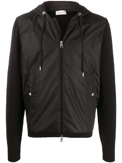 Moncler Drawstring-hood Lightweight Jacket In Black