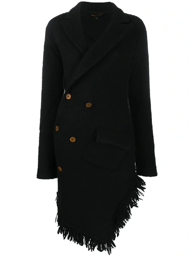 Pre-owned Comme Des Garçons 2002 Twisted Coat In Black
