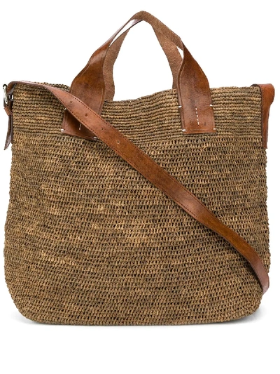Ibeliv Woven Top-handle Tote In Neutrals