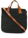 Ibeliv Mety Woven Crossbody Bag In Black