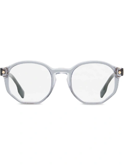 Burberry Geometric Glasses In White