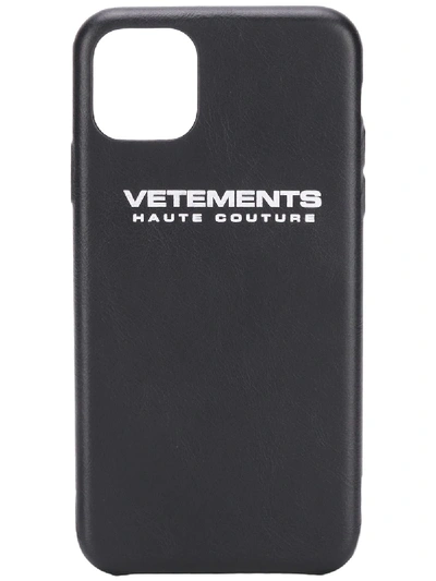 Vetements Rear Logo Iphone 11 Pro Case In Black