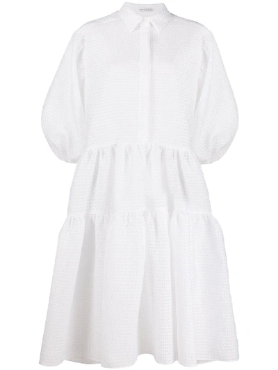 Cecilie Bahnsen Oversized Shirt Dress In White