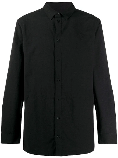 Helmut Lang Cotton Long-sleeve Shirt In Black