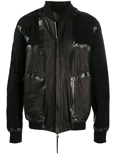 Boris Bidjan Saberi Reversible Leather Jacket In Black