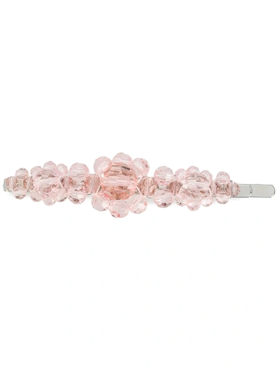 Simone Rocha Beaded Hair Clip In Pink