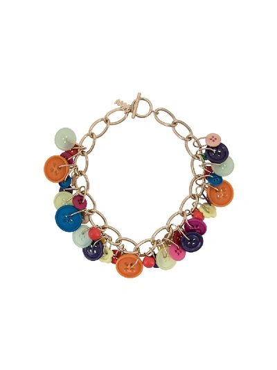 M Missoni Button-detail Necklace In Gold