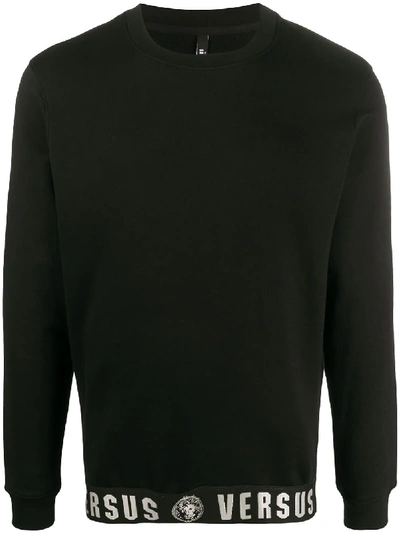 Versus Logo Waistband Sweatshirt In Black