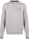 SUN 68 CONTRASTING TRIM CREW NECK JUMPER