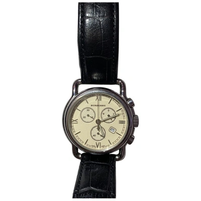 Pre-owned Burberry Black Steel Watch