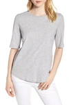 Eileen Fisher Crewneck Tee In Dark Pearl